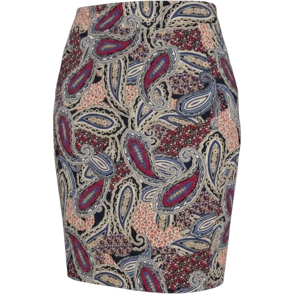 Tommy‎ Hilfiger - Paisley Floral Pencil Print Skirt - Size 4